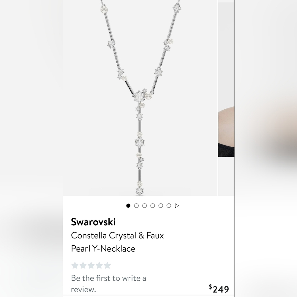 Swarovski Silver Crystal Necklace. #30